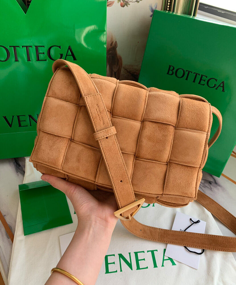 Bottega Veneta Padded Cassette Bag Leather Light Coffee